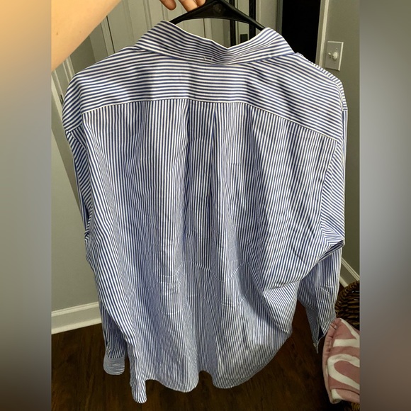 Men’s Ralph Lauren Classic Fit Long Sleeve Striped Button Up Shirt - Picture 7 of 11